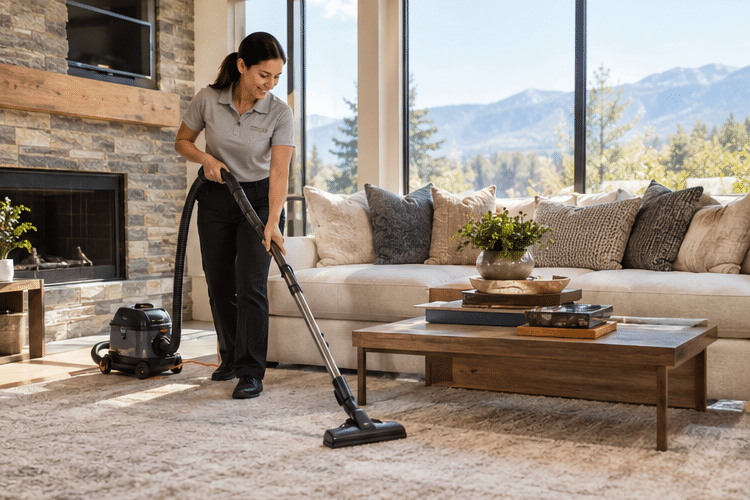 Reno NV Clean cleaner cleaning a home in Reno, Nevada